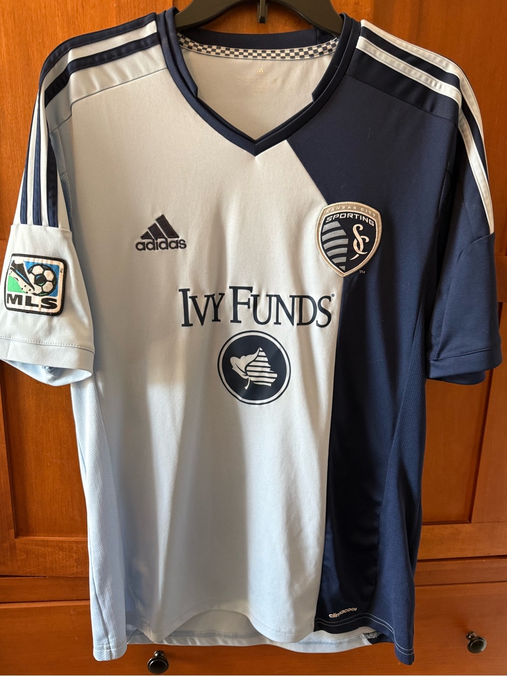 Sporting KC 2013-2014 MLS Cup Championship State Line Split Jersey | Adidas M